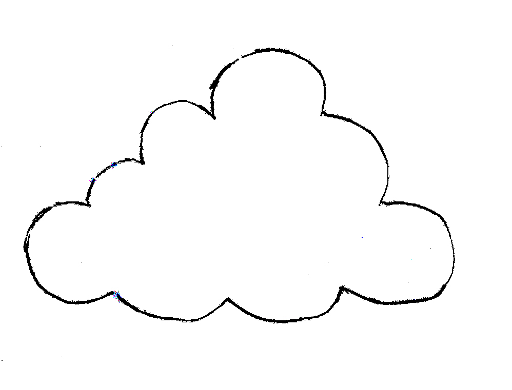 Printable Cloud Template | Free Download Clip Art | Free Clip Art ...