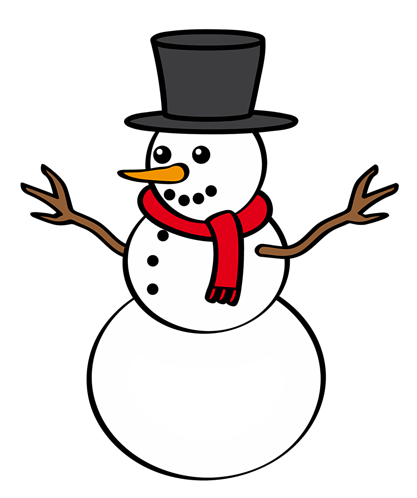 Clipart snowman pictures