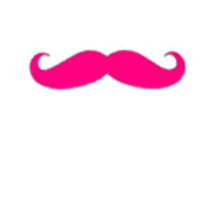 Markiplier's Pink Mustache (TRANSPARENT) - ROBLOX