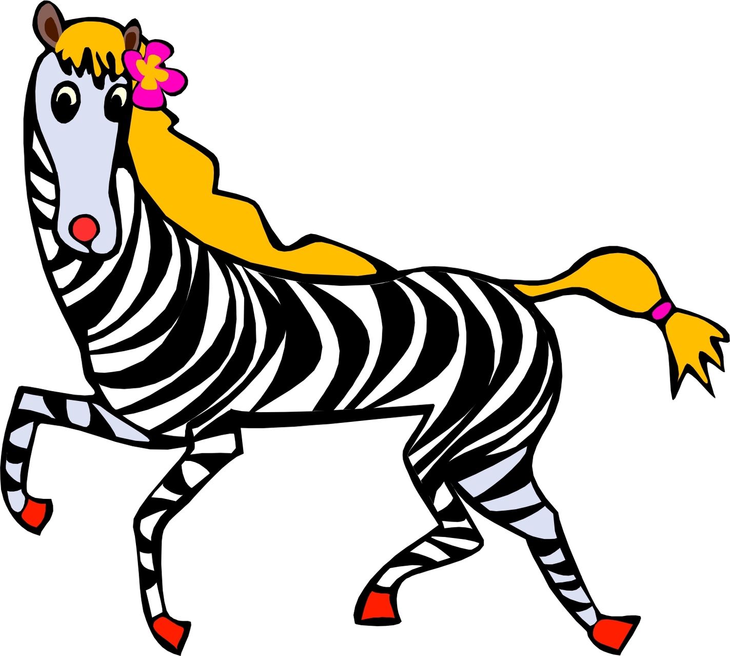 Cartoon Zebra Clipart - Free to use Clip Art Resource