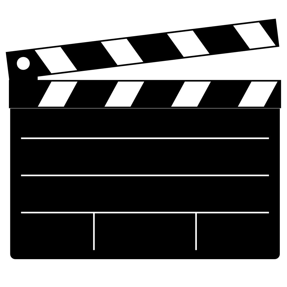 Movie clapper clip art