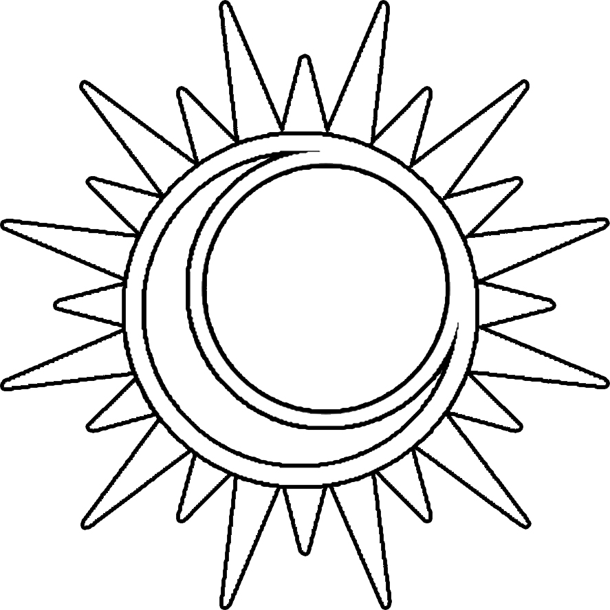 Sun Outline For Kids - Cliparts and Others Art Inspiration