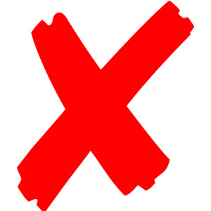 Picture Of A Red X - ClipArt Best
