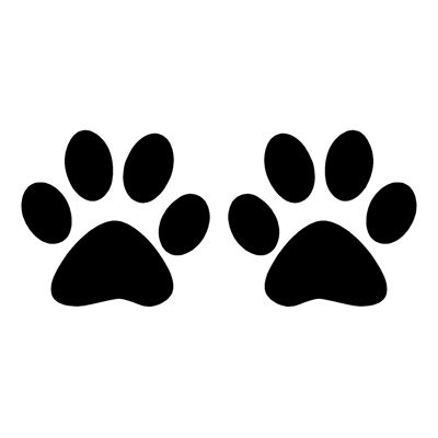 Dog paw prints, Cats and Cat paw print