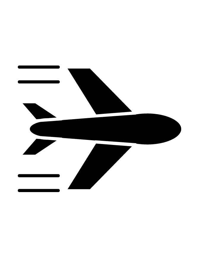 free clip art airplane silhouette - photo #47
