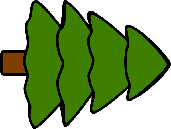 Large 4 Layer Green Fir Tree Clip Art - vector clip ...