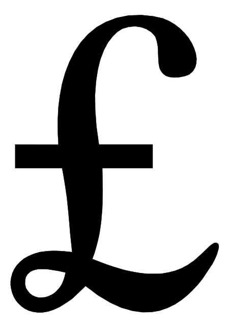 Pound symbol clipart