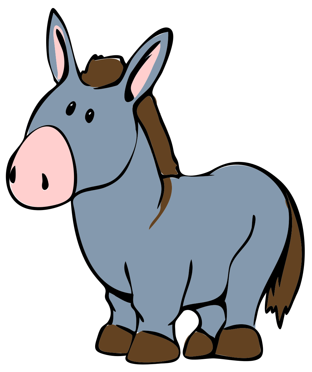 Donkey head transparent clipart