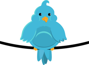 Bird Clipart Image - Clip Art Of An Adorable Chubby Blue Bird ...