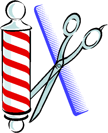 Image of Barber Pole Clipart #4036, Of Barber Poles - Clipartoons
