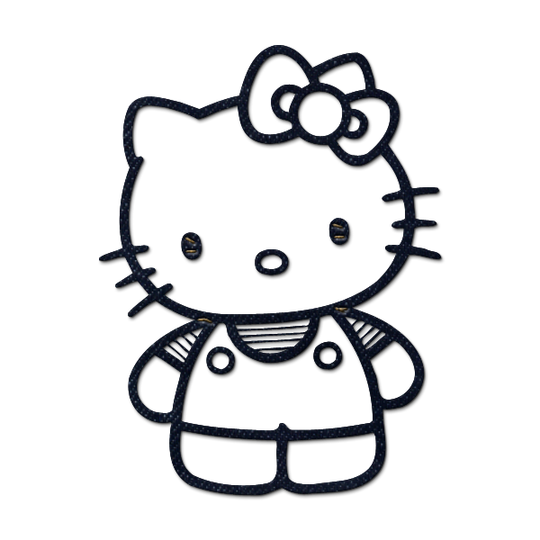 hello kitty clipart black and white - photo #16