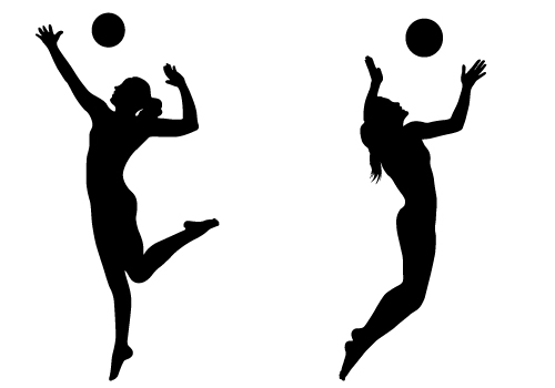 Volleyball Silhouette Clipart