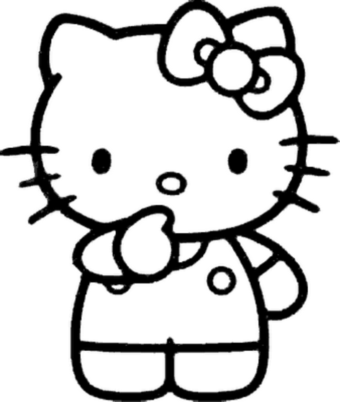 Line Art Hello Kitty - ClipArt Best
