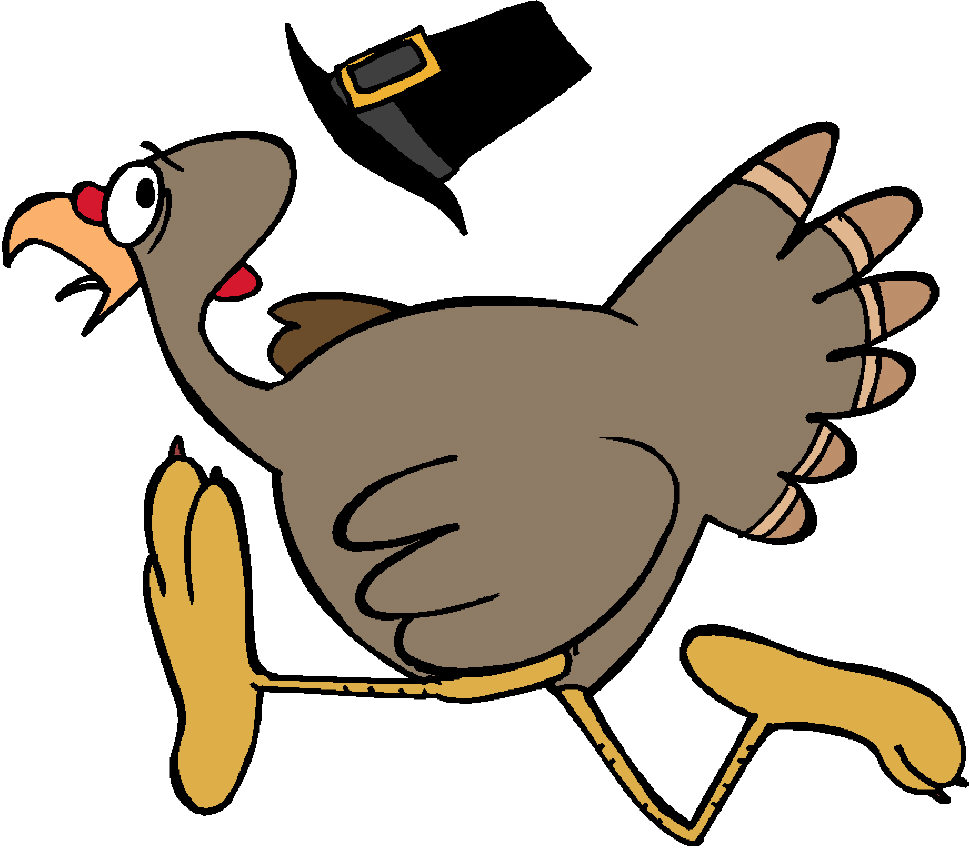 Funny animated turkey clipart