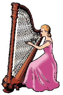 Harp Player Clipart