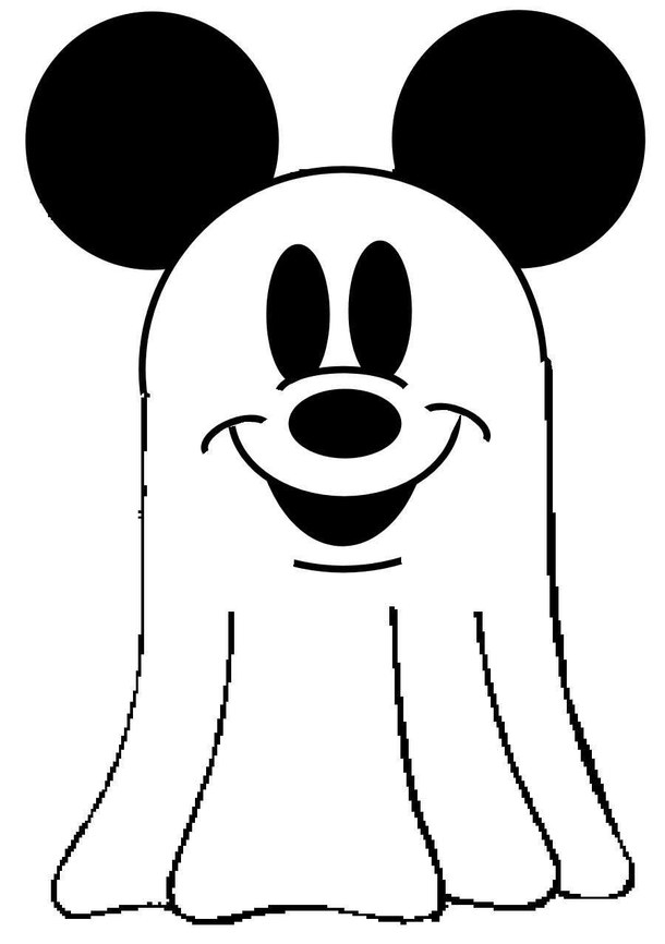 Cute ghost clipart black and white