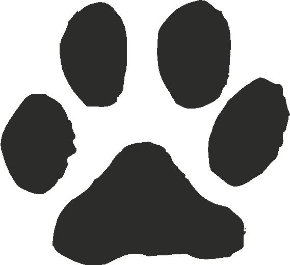 Vector paw print clipart