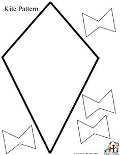 Best Photos of Kite Print Outs - Printable Kite Pattern Template ...