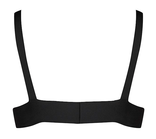 Criss Cross Cut Out Bandage Cropped Women's Top - Black – Raw ...