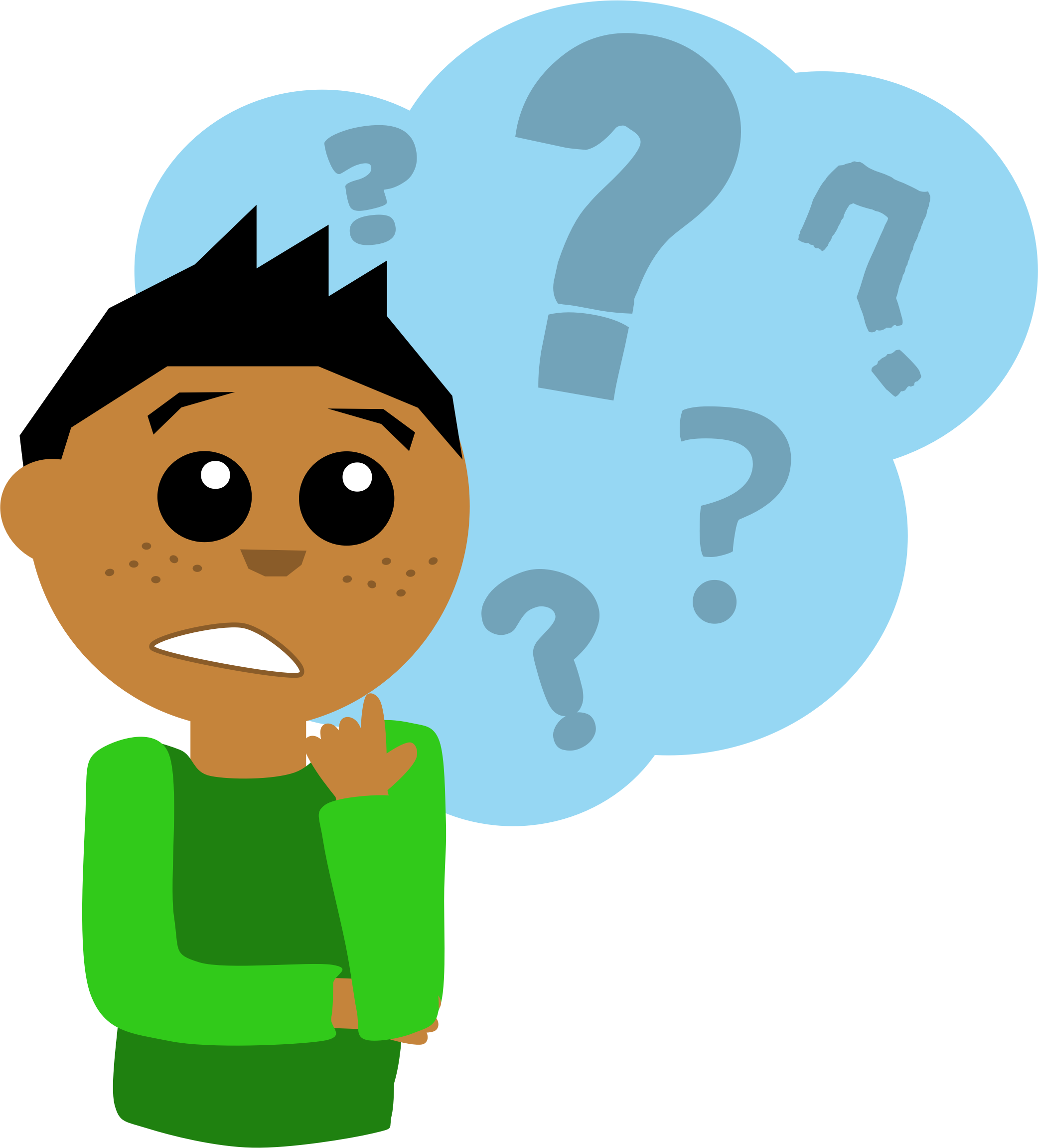 Man With Question Mark Clipart