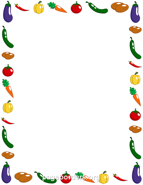 Free Food Borders: Clip Art, Page Borders, and Vector Graphics