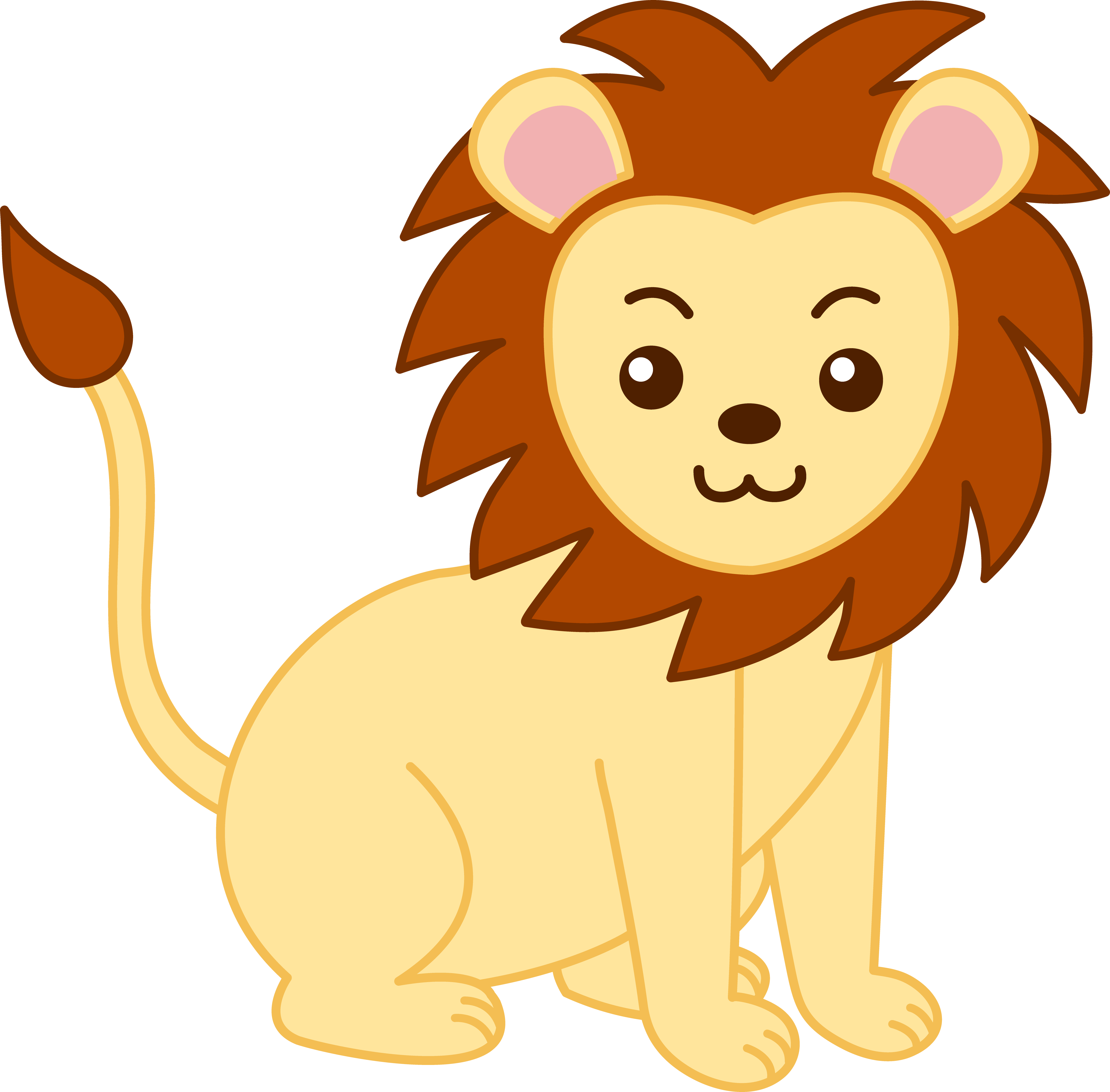 Cartoon lion clipart