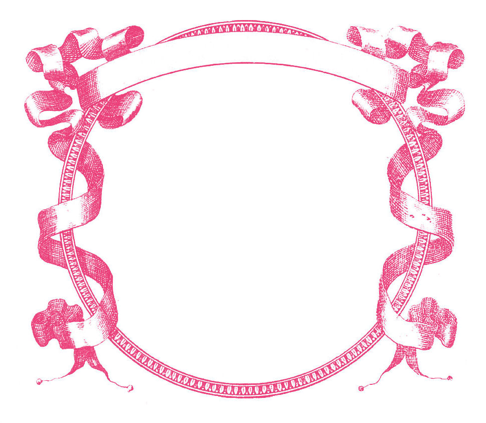Pink Flower Border Clipart
