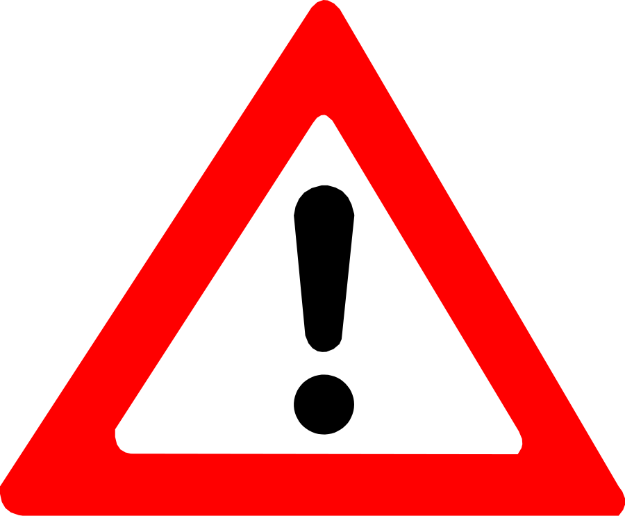 Caution sign clip art