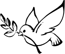 Clipart peace dove