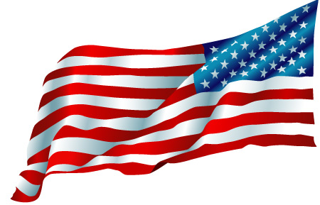 Waving American Flag Clip Art - Tumundografico