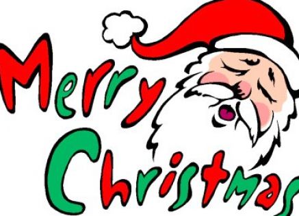 Free clipart merry christmas round