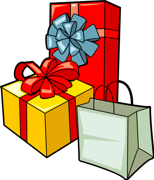 Holiday presents clipart