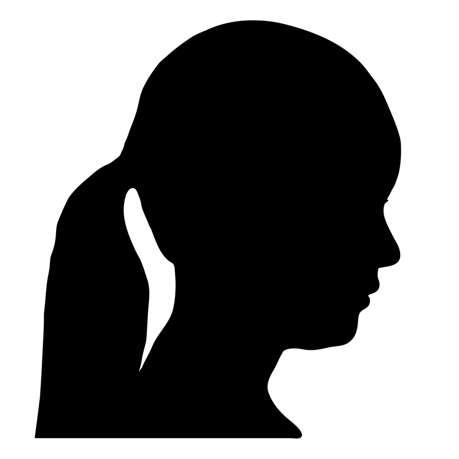 Clipart person face silhouette