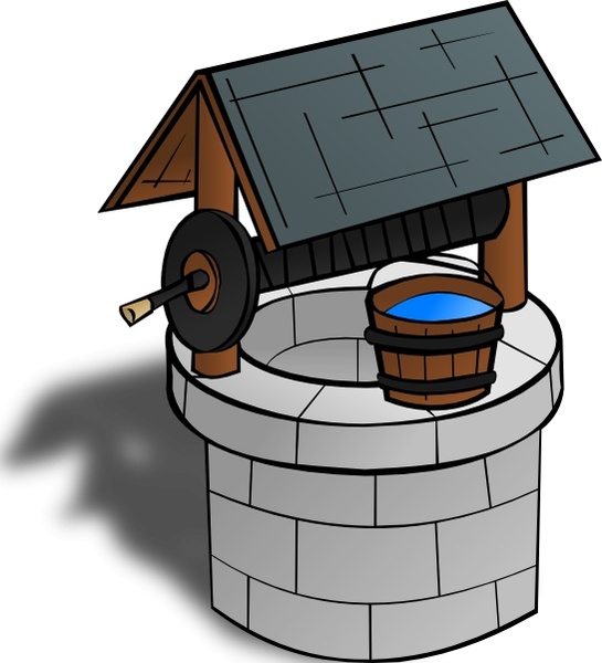 Wishing Well clip art Free vector in Open office drawing svg ...