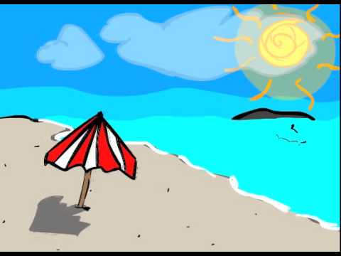 Animated Beach Scene Sample - YouTube - ClipArt Best - ClipArt Best