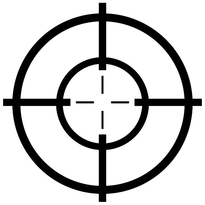 Gun Scope Bullseye Clipart