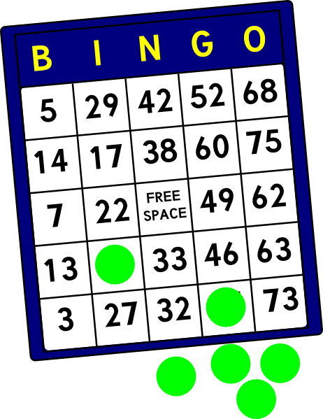 Bingo Card clip art - vector clip art online, royalty free ...