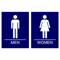 Bathroom Signs Men Women - ClipArt Best