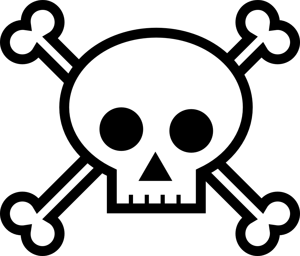 Clip Art: Skull and Bones clipartist.net SVG