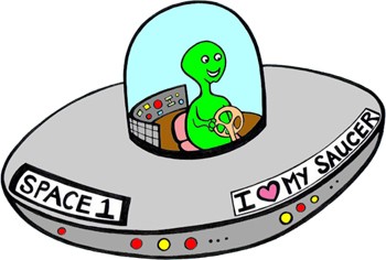 Free Clipart: Flying Saucer - Leone Annabella Betts