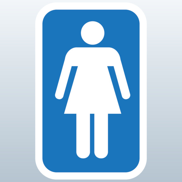Women's Restroom Sign 3D Model Made with 123D unknown