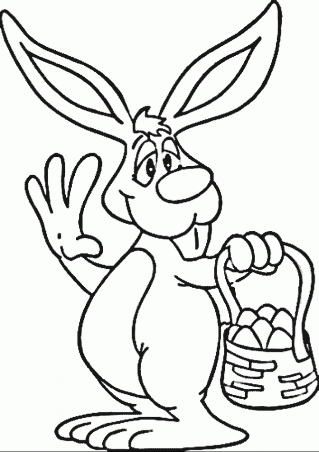 easter rabbit coloring picture pages template | coloringz.