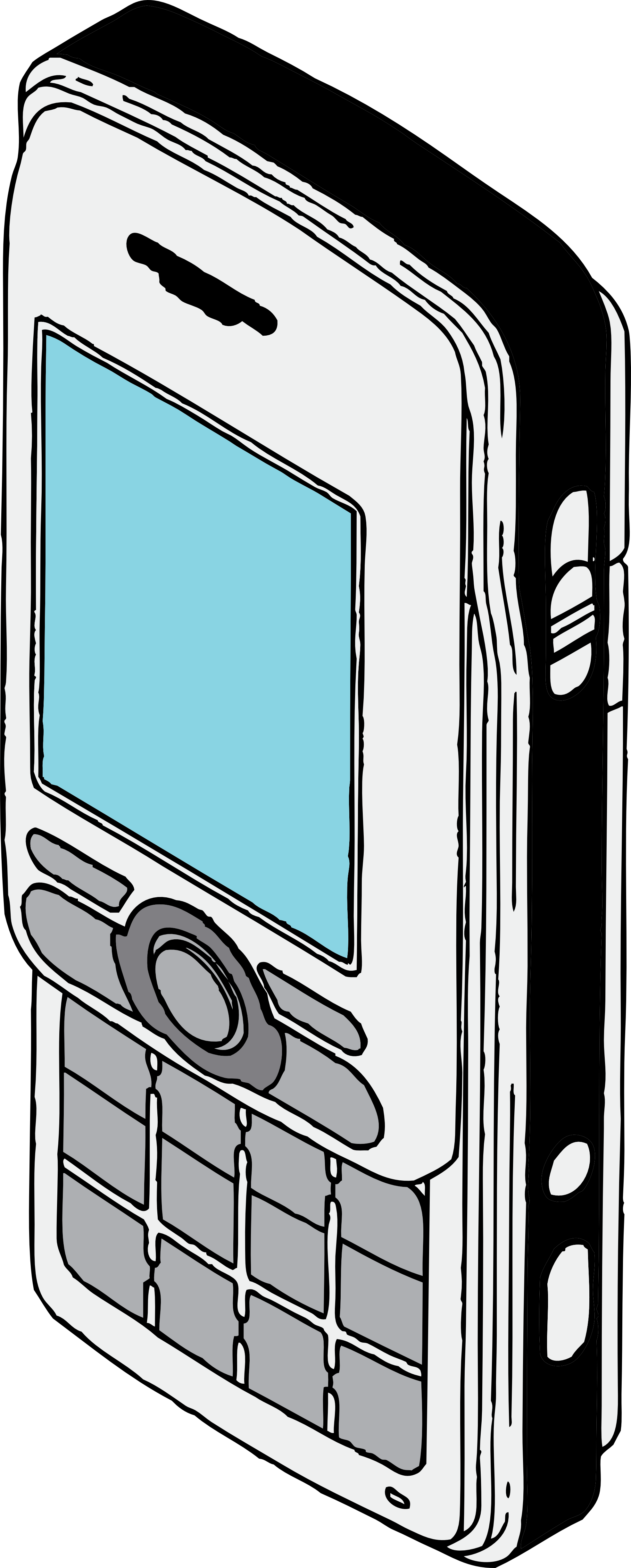cell phone coloring book colouring SVG