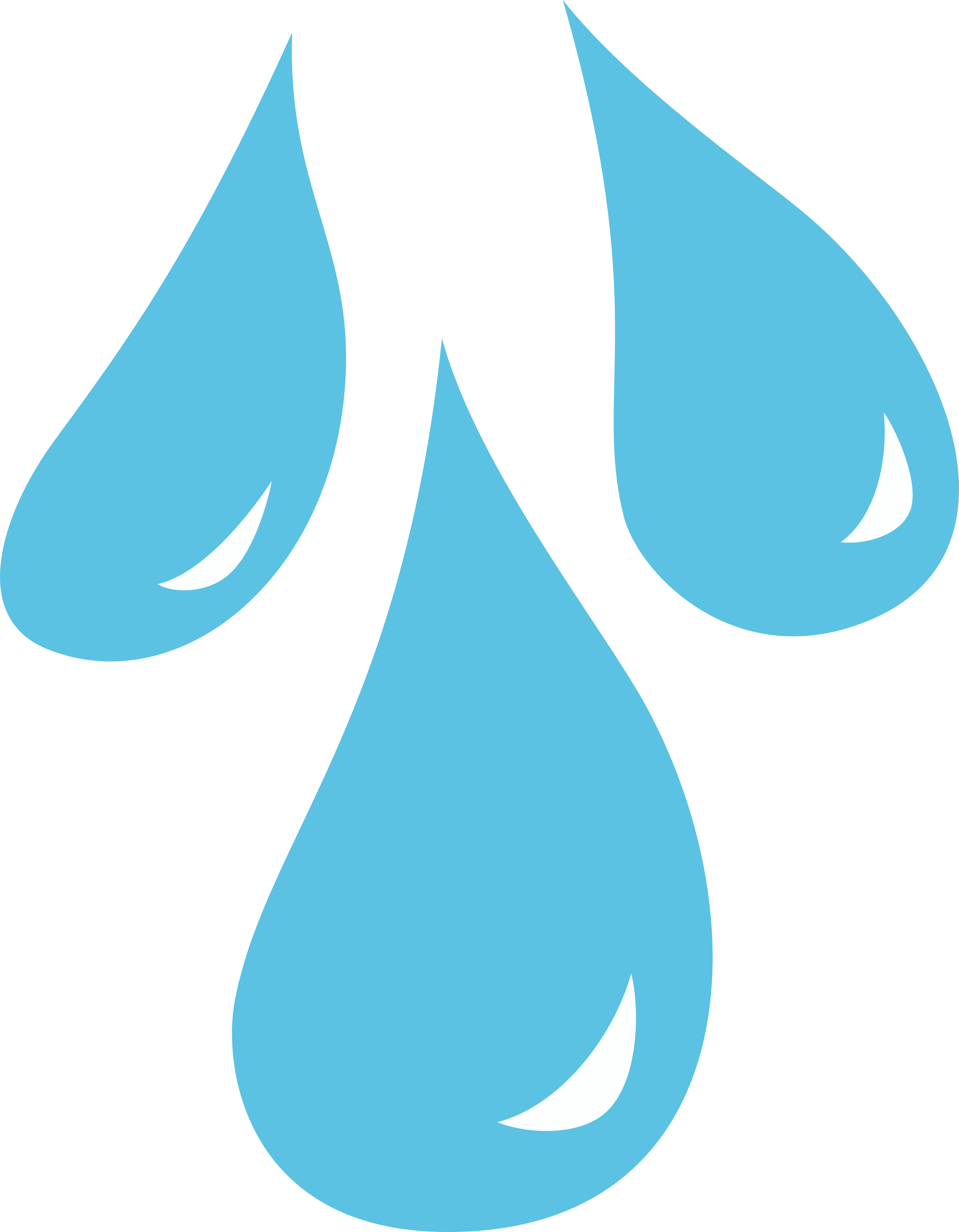 Template Of Raindrop With Lines - ClipArt Best