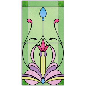 Art Nouveau Design 5|Art Nouveau Stained Glass|Stained Glass ...