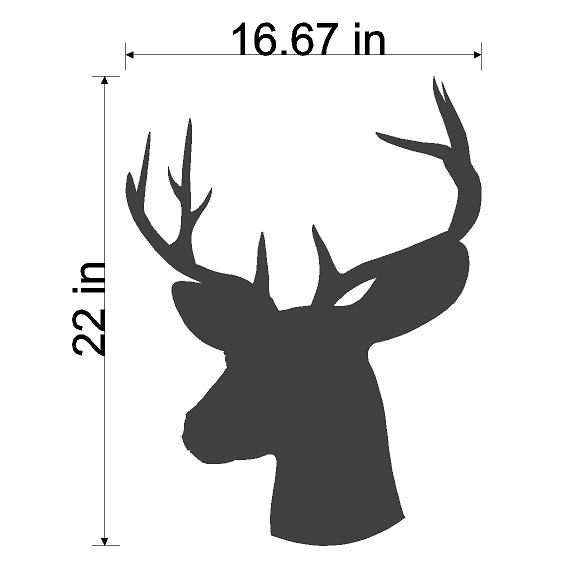 Deer Antler Silhouette