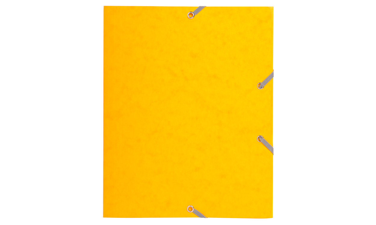 Exacompta - 3-flap folder with elastic straps 400 gsm Nature ...