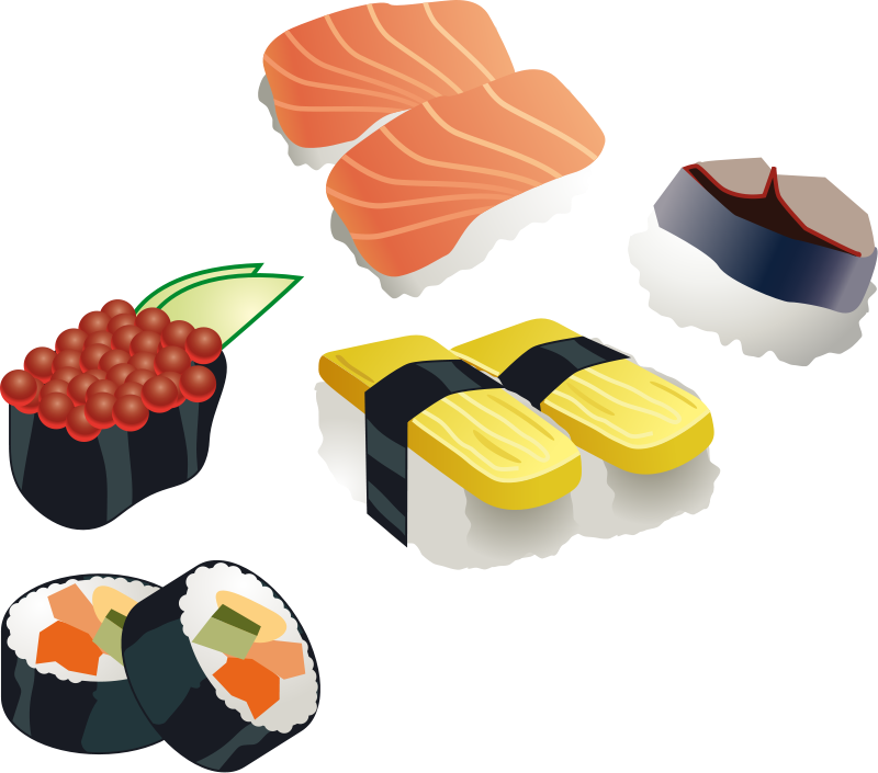 Free to Use & Public Domain Sushi Clip Art