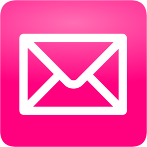 Pink Email Button clip art - vector clip art online, royalty free ...
