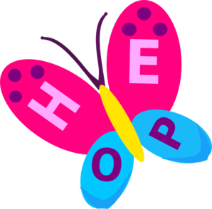 Hope Butterfly clip art - vector clip art online, royalty free ...
